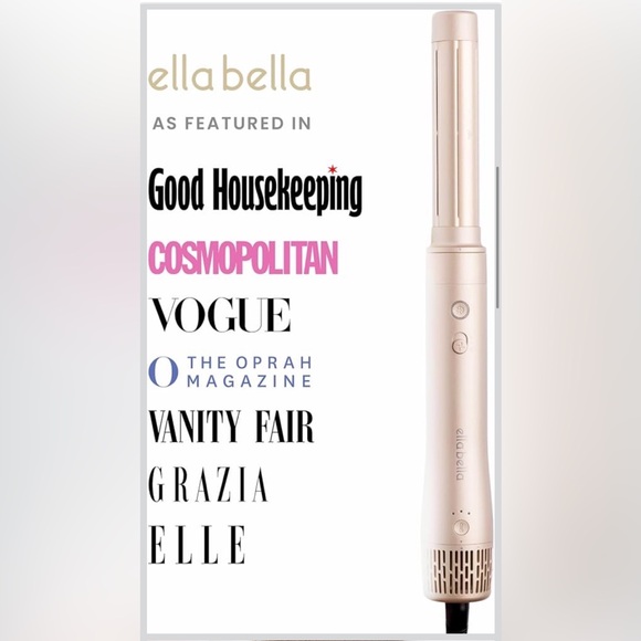Ella Bella Airwrap Styler 6 in 1 Professional Hot Air Styler Champagne Color - Picture 3 of 14
